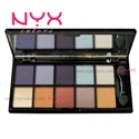 NYX 10 Color Eye Shadow Palette สี ECP ECBL SEXY BLUE EYES ปลีก ส่ง ราคาถูก มีรีวิว review