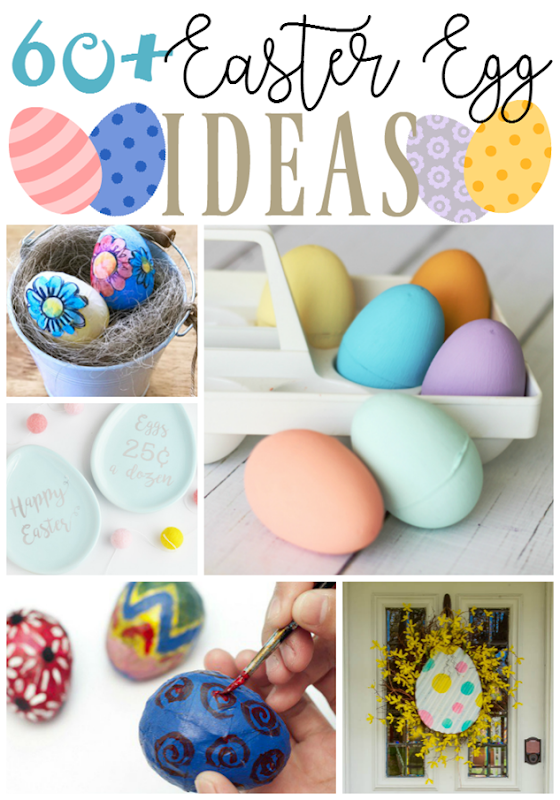 60  Easter Egg Ideas at GingerSnapCrafts.com #Easter #EasterEggs #spring