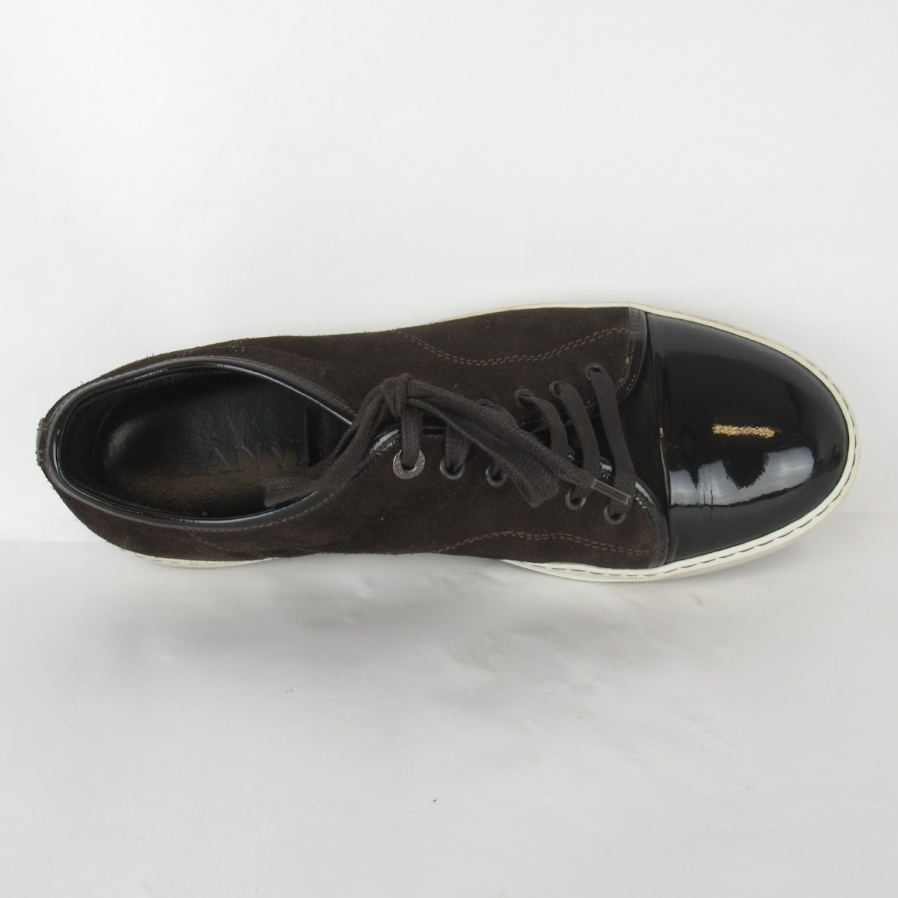 Lanvin DBB1 Brown Leather Sneakers