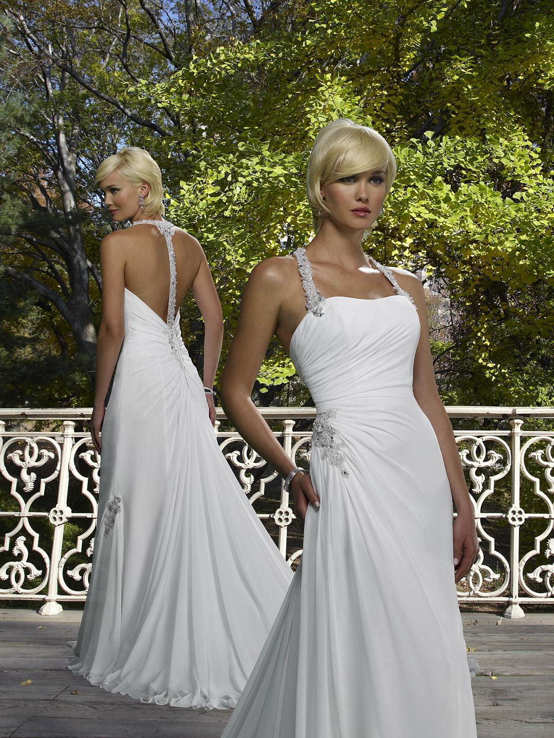 T Strap Wedding Dress