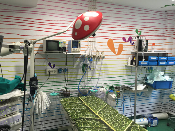 Nueva decoración para la Unidad de Dolor Infantil del Hospital La Paz