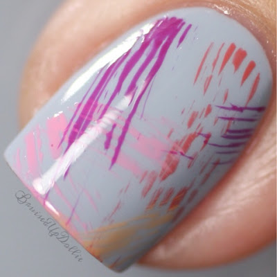 Opi Infinite Shine nail art macro