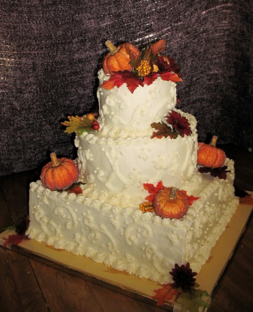 74 . 1 Fall wedding cake