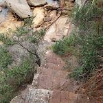 Brick stairs down to bunker (82651)