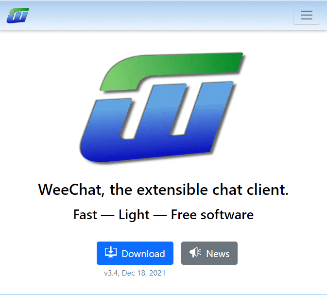 Site officiel de WeeChat.  Meilleurs clients IRC pour Windows