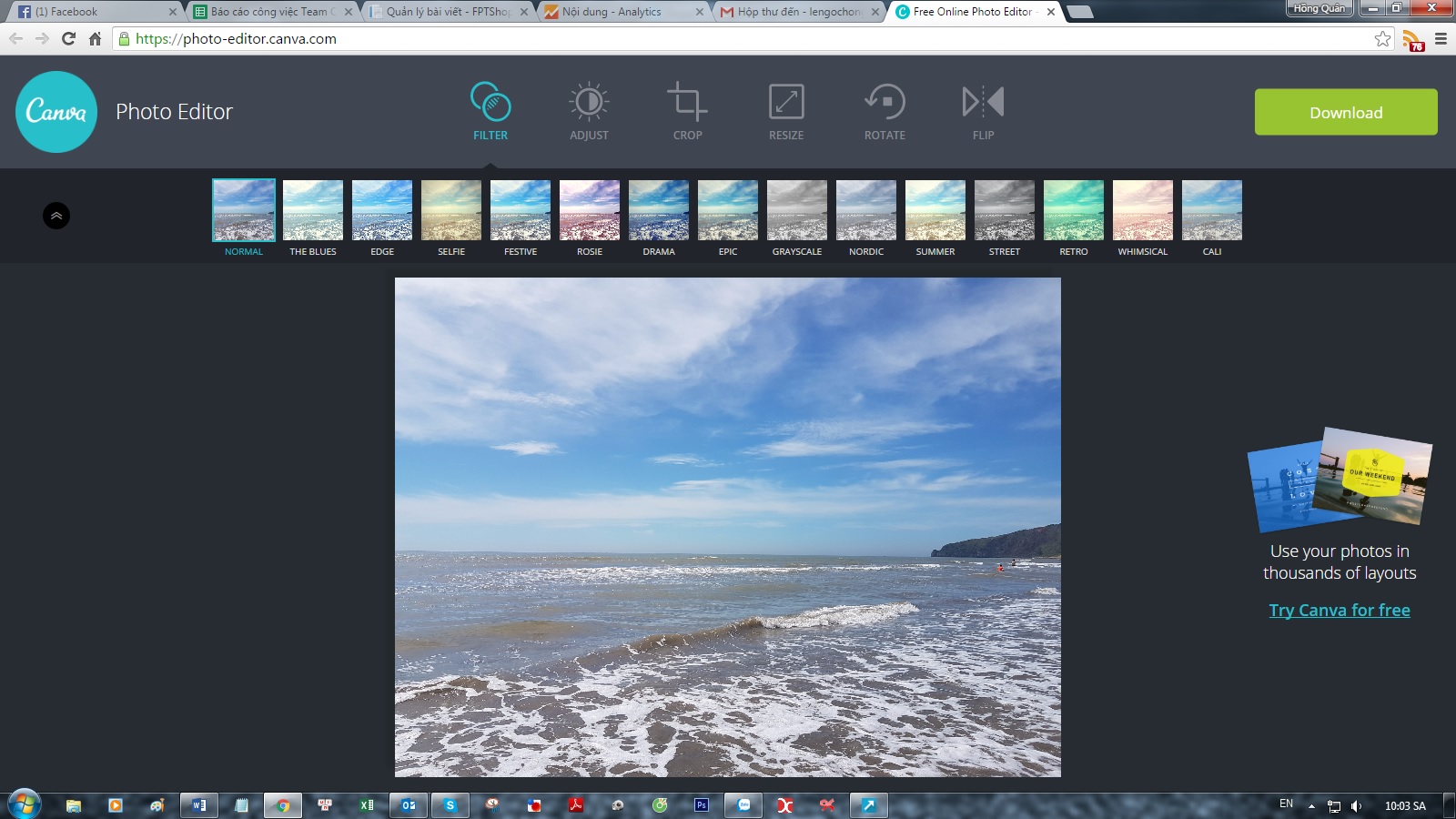 Canva Photo Editor