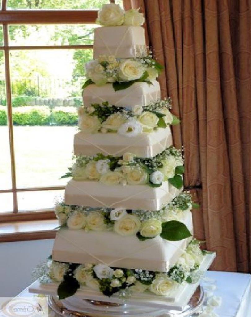 Square wedding cakes ideas