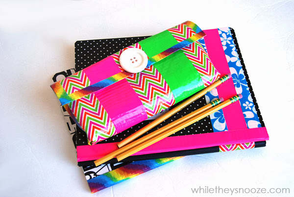 Come Together Kids: Duck Tape Notebooks with Pencil Holder