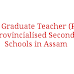 Post Graduate Teacher (PGT) in Provincialised Secondary Schools in Assam