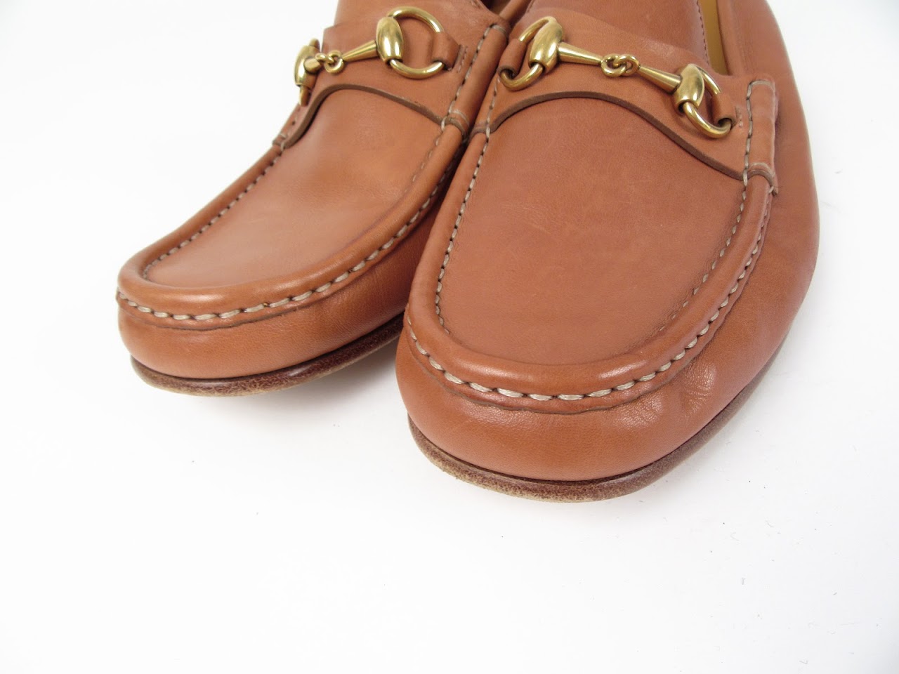 Gucci Tan Leather Loafers