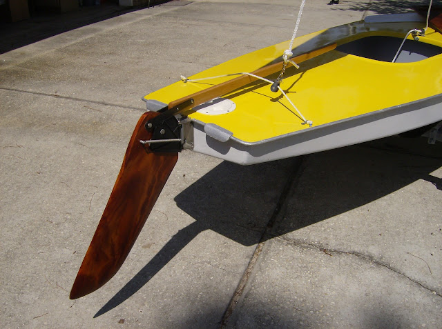 sunfish sailboat rudder tiller