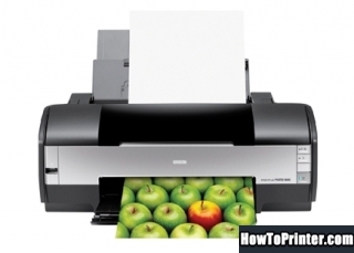 Reset Epson 1280 printer with Resetter program