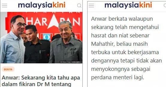 Najib Gelak Sakan - Anwar Baru Sedar Ditipu Mahathir?