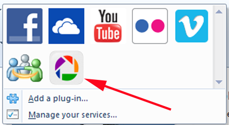 Galleria foto di Windows: pubblica foto su Picasa e Google+