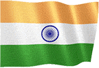 Animated waving Indian flags
