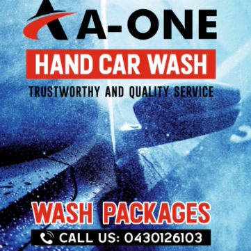 A-One hand car wash logo