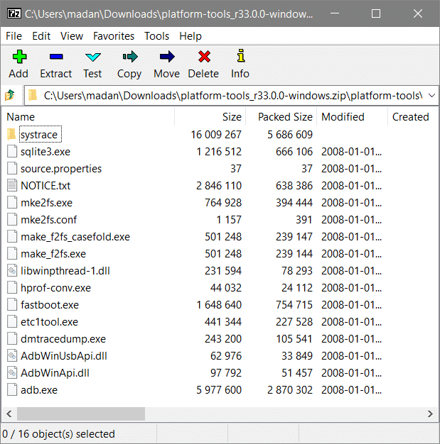 giải nén các tệp đã tải xuống bằng các công cụ giải nén tệp lưu trữ như 7Zip.