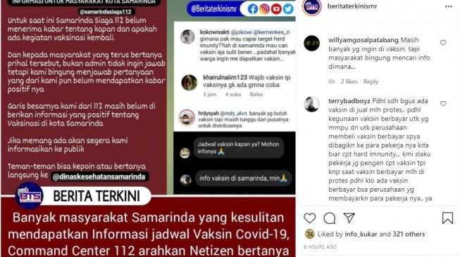 Simpang Siur Kabar Vaksin, Diskes Samarina: Kadang Sehari Atau Dua Hari Baru Dikabari