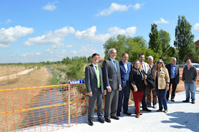 Obras del nuevo parque forestal de Espartales Norte en Alcalá de Henares