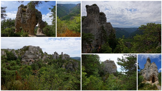 10. Saint Rome-de-Tarn. Peyre le Rozier. Montpellier-le-Vieux. Aven Armand. - De viaje por Francia: diarios, viajes y excursiones en coche. (22)