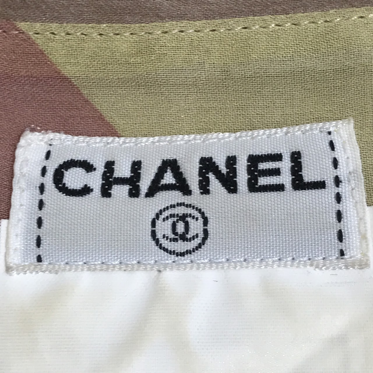 Chanel Silk Multicolor Blouse and Halter Pair