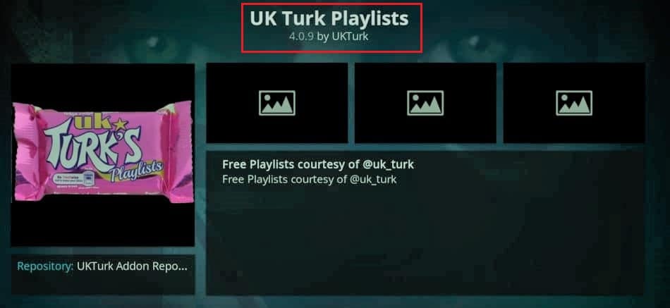 UK Turk Playlists Kodi가 추가되었습니다.  12 최고의 영국 TV Kodi 채널