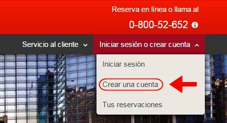 Abrir mi cuenta Hoteles.com - 589