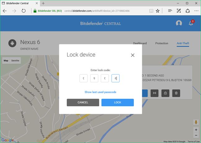 восстановить, украсть, Android, смартфон, планшет, Bitdefender Mobile Security