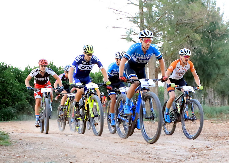 ALL ABOUT ADDO: Tackling the scenic landscapes of Addo at 2019’s Herald Cycle Tour MTB routes are top pro team riders Marco Joubert, Jason Peach, Arno du Toit, Nicol Carstens and Jason Meaton