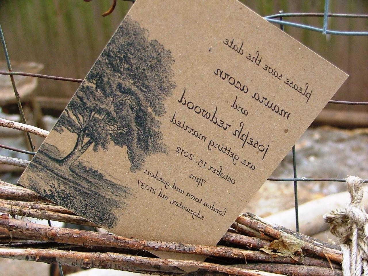 Oak Tree Wedding Save the Date