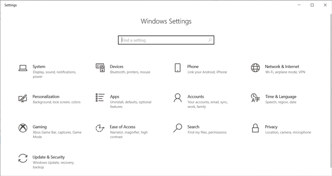 Lo mejor de Windows 10: aplicación de configuración