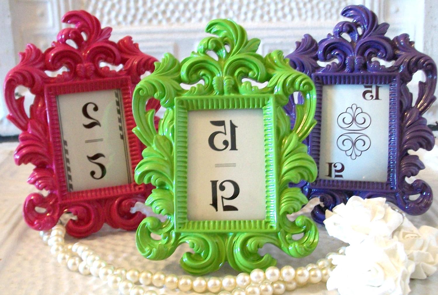 Vinyl-Vintage Table Numbers-5 Colors-Wedding - Reception