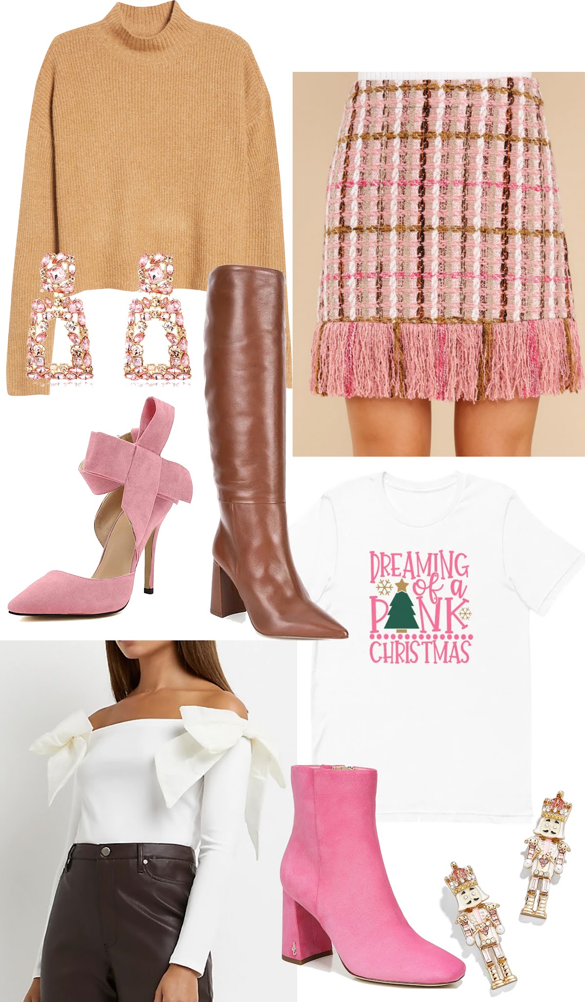 Pink Tweed Skirt + Three Styling Ideas - Something Delightful Blog