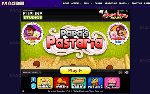 Papa's Pastaria Unblocked Game - Launcher