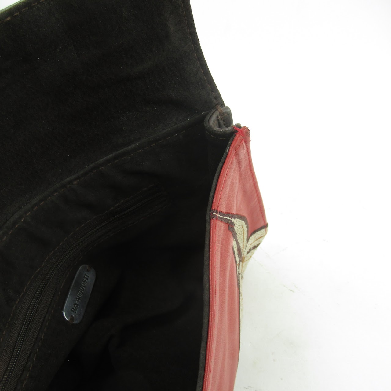 R&Y Augousti Leather & Shagreen Clutch Bag
