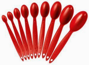  Cuisipro Measuring Spoon Set - Red - Extended