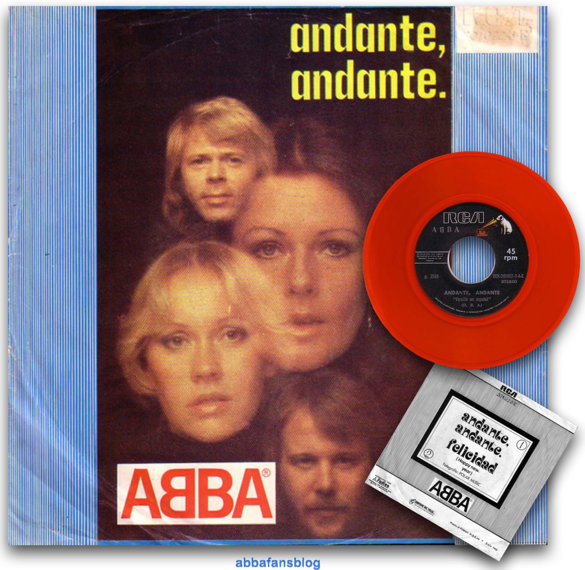 Abba Fans Blog Andante Andante Red Vinyl Single