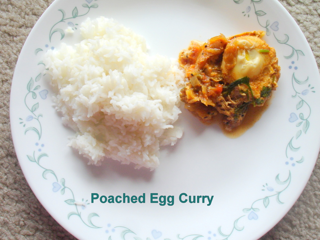 VineelaSiva Poached Egg Curry and Awards