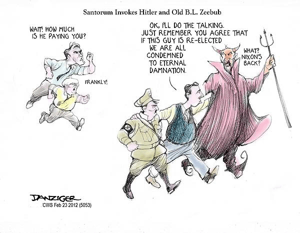 The Frustrated Teacher: Friday Cartoon Fun: Santorum (yuck) Edition