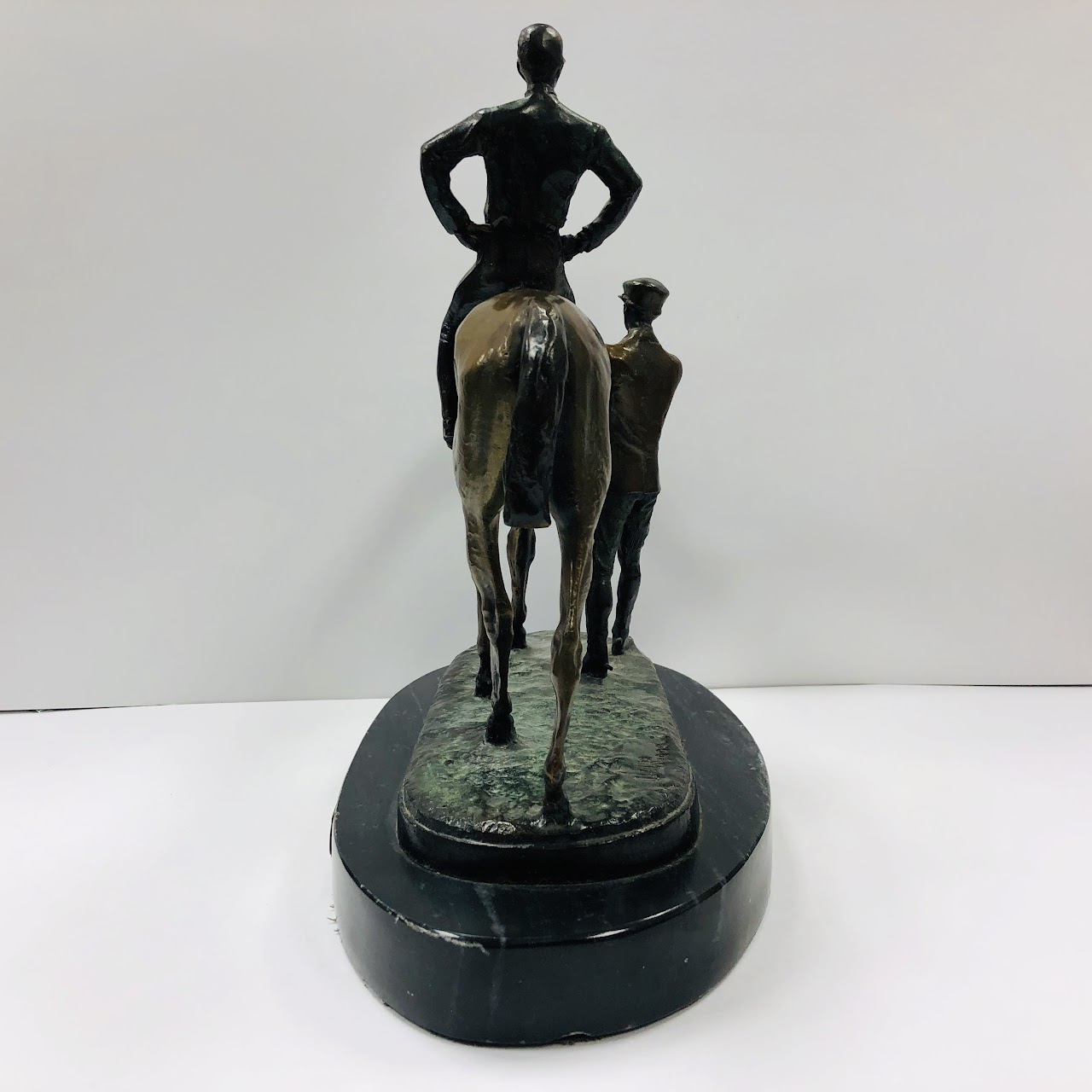 J.W. Good Signed Bronze Jockey Sculpture