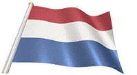 Dutch flag on a flag pole gif animation