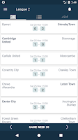 Scores for League Two - Englan Screenshot