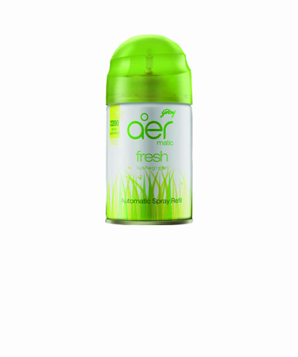 Godrej Aer Matic Air-Freshener Refill, 225 ml (Fresh Lush Green)