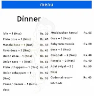 Iyer Mess menu 2