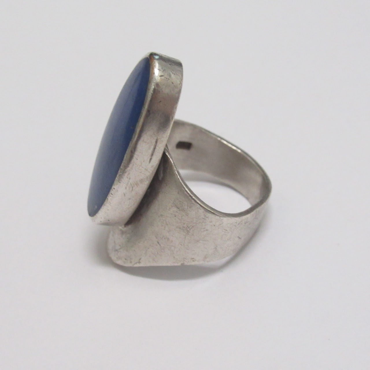 Sterling Silver & Blue Stone Ring