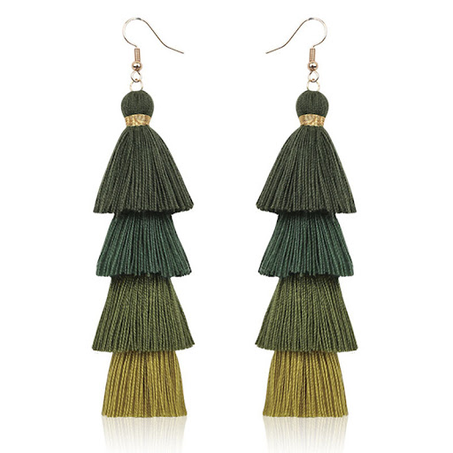 Title 3, Womens Fashion Multi-layer Tassel Earrings, st...