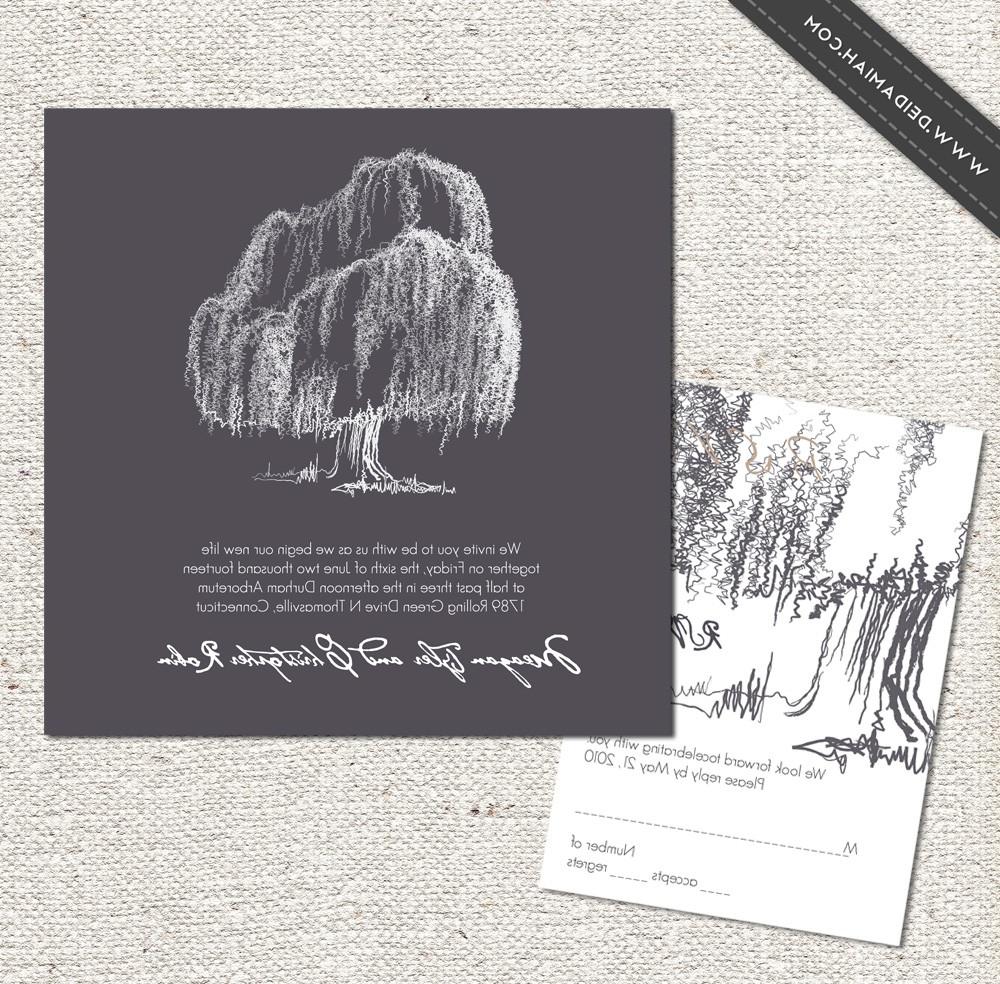 Agata tree wedding invitation