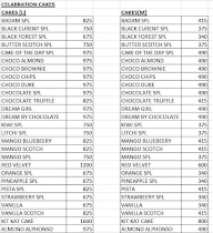 Cake of the day menu 7