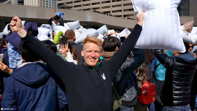 pillow fight day toronto 2015 in Toronto, Canada 