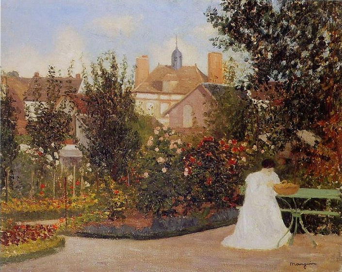  Henri-Charles Manguin - Jeanne dans le jardin à Colomb